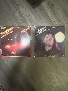Bob Seger records/LP Night Moves and Double Record Nine Tonight vintage retro